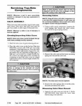 2007 Arctic Cat ATVs factory service and repair manual, Page 185