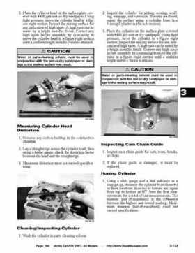2007 Arctic Cat ATVs factory service and repair manual, Page 190