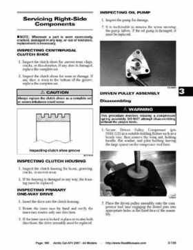2007 Arctic Cat ATVs factory service and repair manual, Page 196
