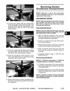 2007 Arctic Cat ATVs factory service and repair manual, Page 200