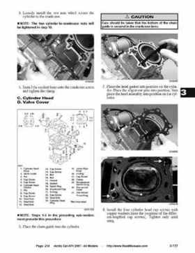 2007 Arctic Cat ATVs factory service and repair manual, Page 214