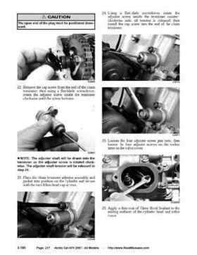 2007 Arctic Cat ATVs factory service and repair manual, Page 217