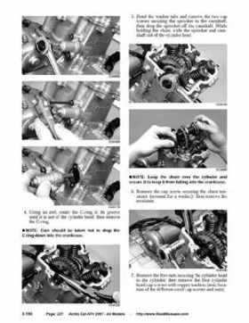 2007 Arctic Cat ATVs factory service and repair manual, Page 227