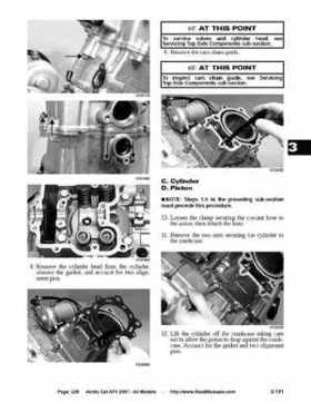 2007 Arctic Cat ATVs factory service and repair manual, Page 228