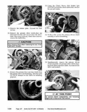 2007 Arctic Cat ATVs factory service and repair manual, Page 237
