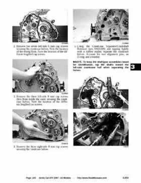 2007 Arctic Cat ATVs factory service and repair manual, Page 240