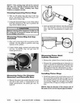 2007 Arctic Cat ATVs factory service and repair manual, Page 247