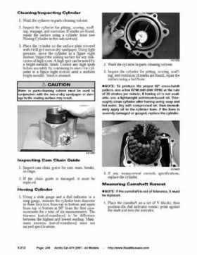 2007 Arctic Cat ATVs factory service and repair manual, Page 249