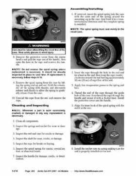 2007 Arctic Cat ATVs factory service and repair manual, Page 253