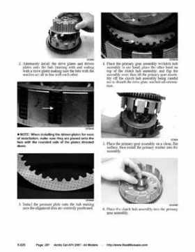 2007 Arctic Cat ATVs factory service and repair manual, Page 257