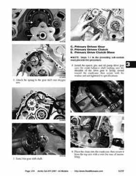 2007 Arctic Cat ATVs factory service and repair manual, Page 274