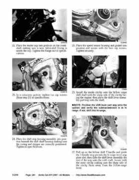 2007 Arctic Cat ATVs factory service and repair manual, Page 281