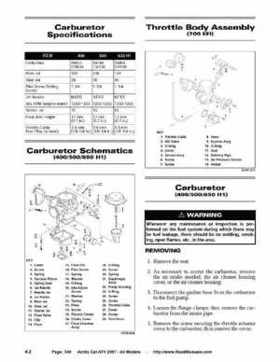 2007 Arctic Cat ATVs factory service and repair manual, Page 349