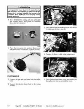 2007 Arctic Cat ATVs factory service and repair manual, Page 353