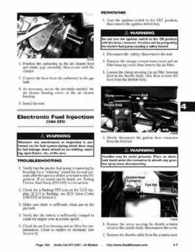2007 Arctic Cat ATVs factory service and repair manual, Page 354