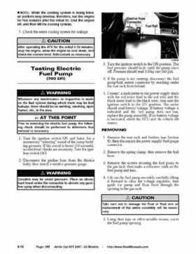 2007 Arctic Cat ATVs factory service and repair manual, Page 365