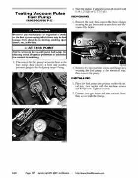 2007 Arctic Cat ATVs factory service and repair manual, Page 367