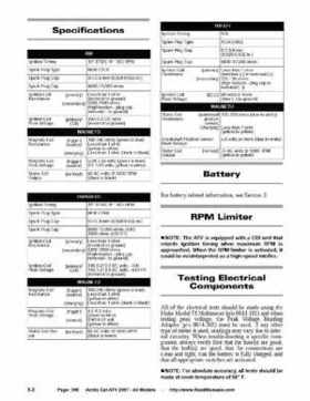 2007 Arctic Cat ATVs factory service and repair manual, Page 369