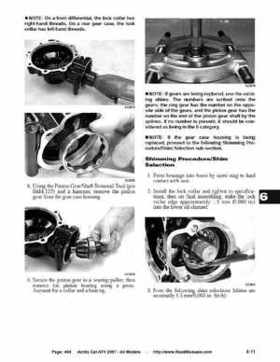 2007 Arctic Cat ATVs factory service and repair manual, Page 404