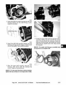 2007 Arctic Cat ATVs factory service and repair manual, Page 406