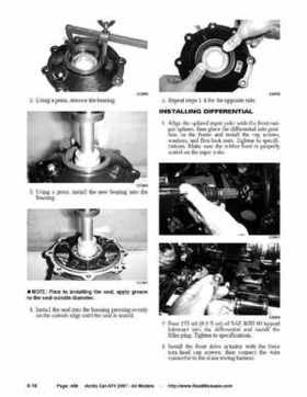 2007 Arctic Cat ATVs factory service and repair manual, Page 409