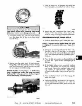 2007 Arctic Cat ATVs factory service and repair manual, Page 414