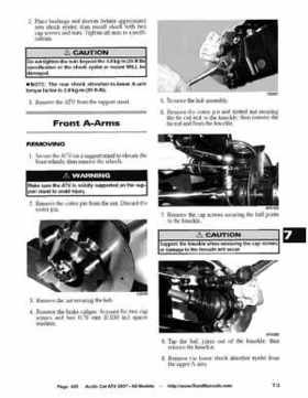 2007 Arctic Cat ATVs factory service and repair manual, Page 420