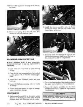 2007 Arctic Cat ATVs factory service and repair manual, Page 421