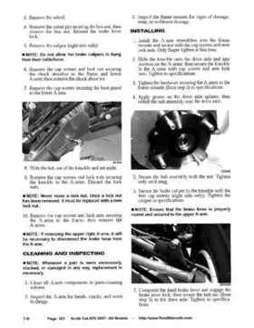 2007 Arctic Cat ATVs factory service and repair manual, Page 423
