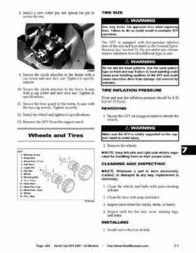 2007 Arctic Cat ATVs factory service and repair manual, Page 424