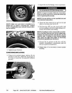 2007 Arctic Cat ATVs factory service and repair manual, Page 425