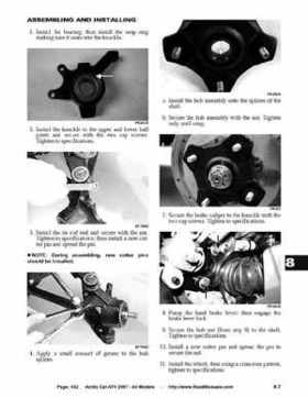 2007 Arctic Cat ATVs factory service and repair manual, Page 432