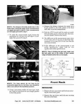 2007 Arctic Cat ATVs factory service and repair manual, Page 434