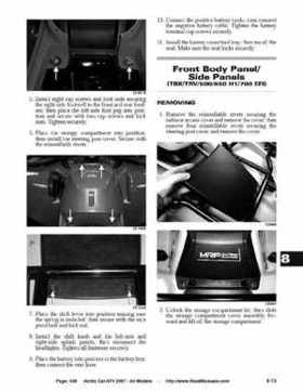 2007 Arctic Cat ATVs factory service and repair manual, Page 438