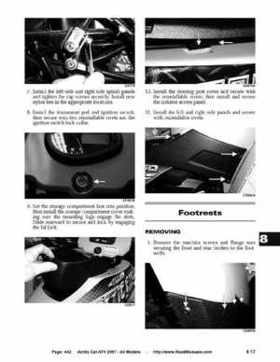 2007 Arctic Cat ATVs factory service and repair manual, Page 442