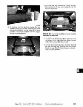 2007 Arctic Cat ATVs factory service and repair manual, Page 448