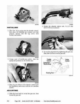 2007 Arctic Cat ATVs factory service and repair manual, Page 452