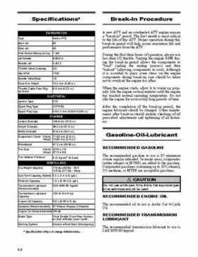 2007 Arctic Cat Y-12 90cc ATV Service Manual, Page 3