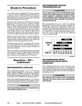 2008 Arctic Cat ATVs factory service and repair manual, Page 7