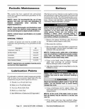 2008 Arctic Cat ATVs factory service and repair manual, Page 12