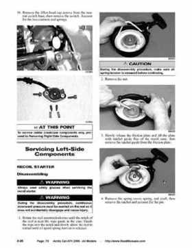 2008 Arctic Cat ATVs factory service and repair manual, Page 70
