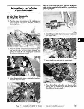 2008 Arctic Cat ATVs factory service and repair manual, Page 73
