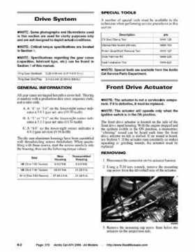 2008 Arctic Cat ATVs factory service and repair manual, Page 370