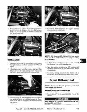 2008 Arctic Cat ATVs factory service and repair manual, Page 371