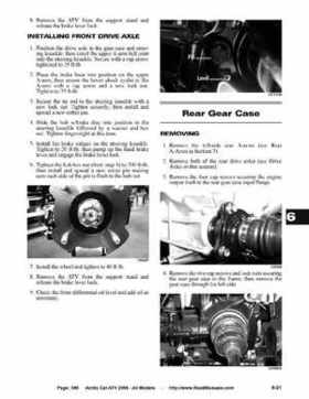 2008 Arctic Cat ATVs factory service and repair manual, Page 389