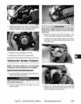 2008 Arctic Cat ATVs factory service and repair manual, Page 391