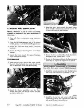 2008 Arctic Cat ATVs factory service and repair manual, Page 397