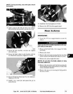 2008 Arctic Cat ATVs factory service and repair manual, Page 398