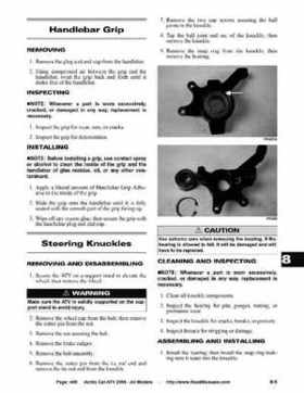 2008 Arctic Cat ATVs factory service and repair manual, Page 406