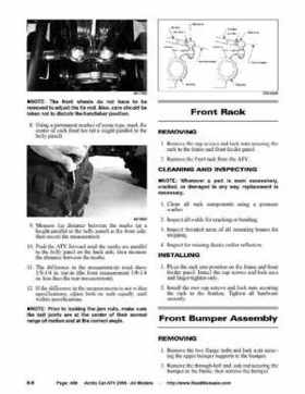 2008 Arctic Cat ATVs factory service and repair manual, Page 409